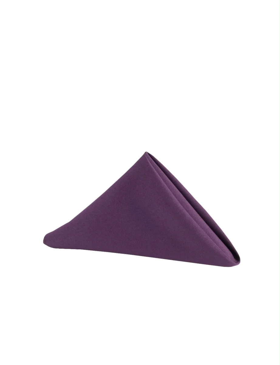Premium Polyester Napkin 19"x19" - Eggplant/Plum